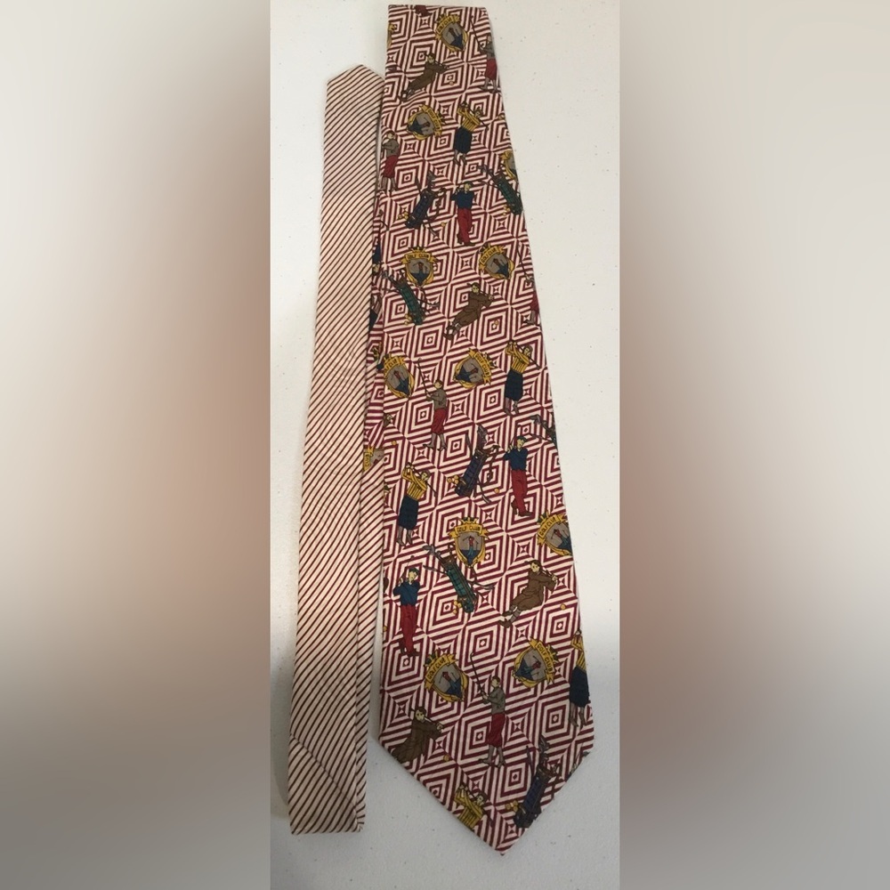 Vintage Golf Magazine Men’s golf Neck tie 100% silk - Picture 1 of 7